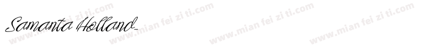 Samanta Holland字体转换